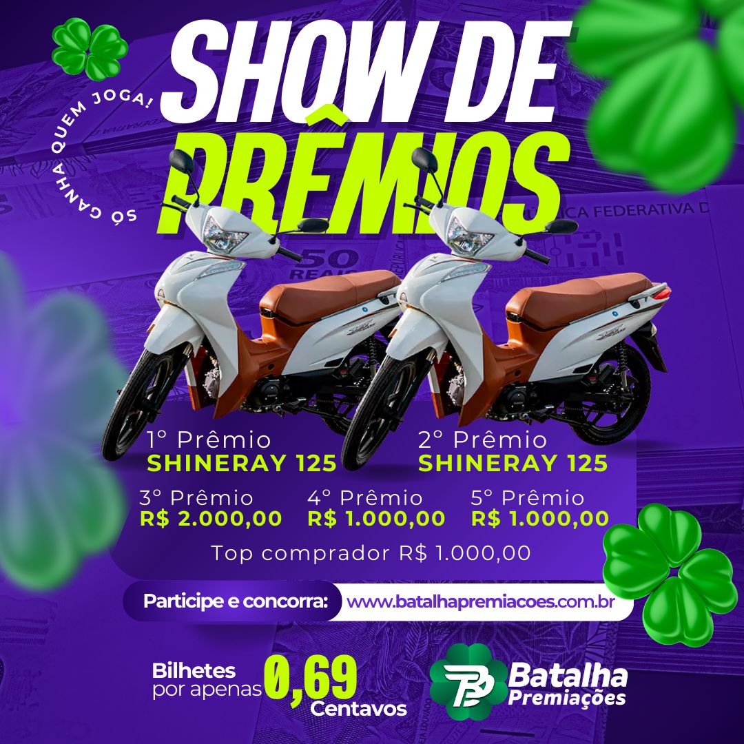 SHOW DE PRÊMIOS BATALHA PREMIAÇÕES