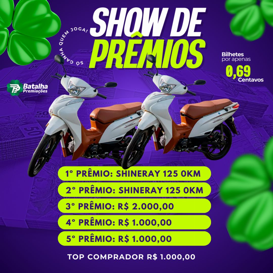 SHOW DE PRÊMIOS BATALHA PREMIAÇÕES