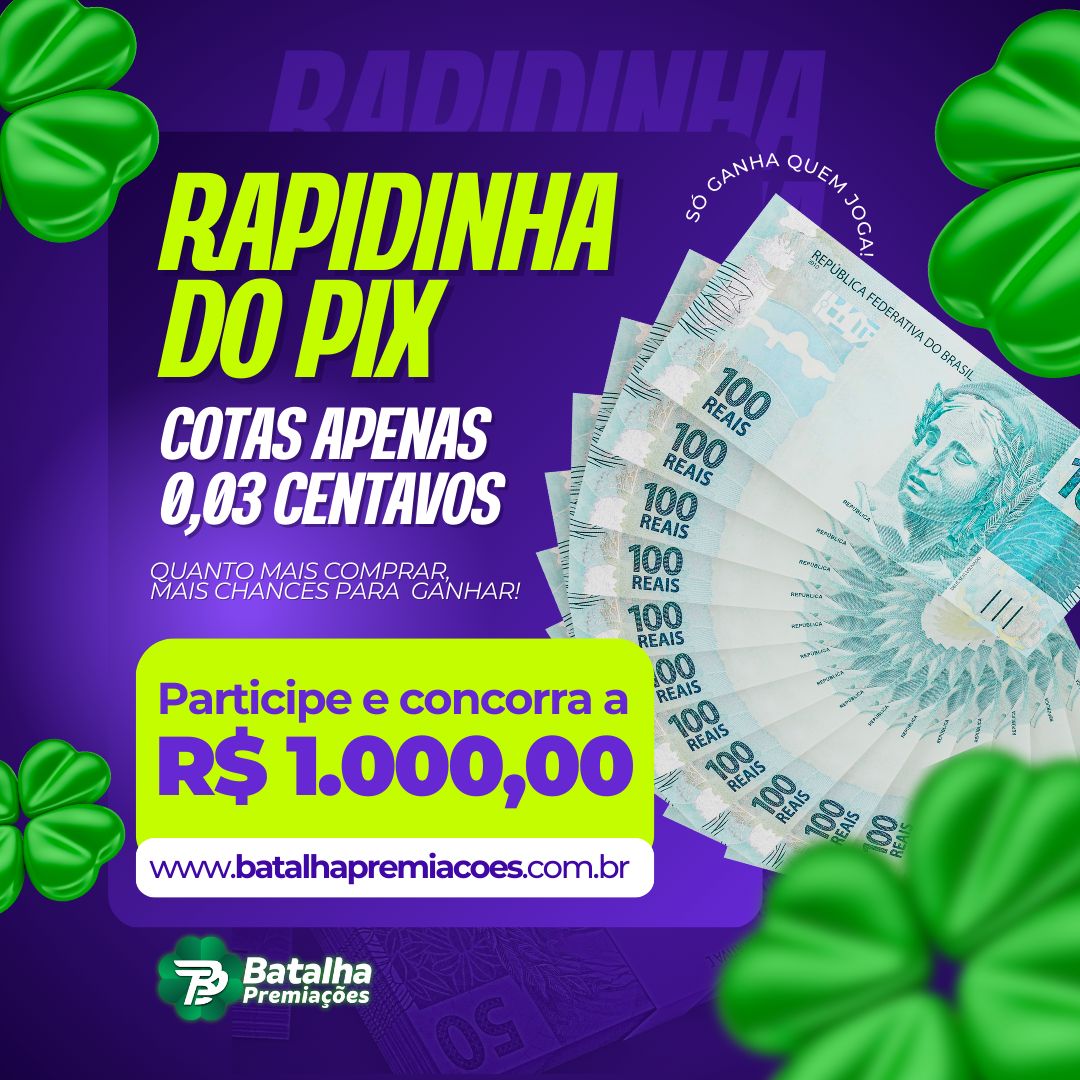 PIX PREMIADO DE MIL REAIS